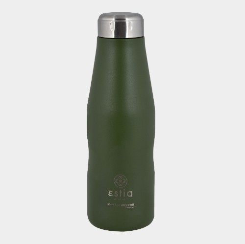 Thermos Bottle 500ml | ANTETOKOUNBROS | Olive Green Back thumb