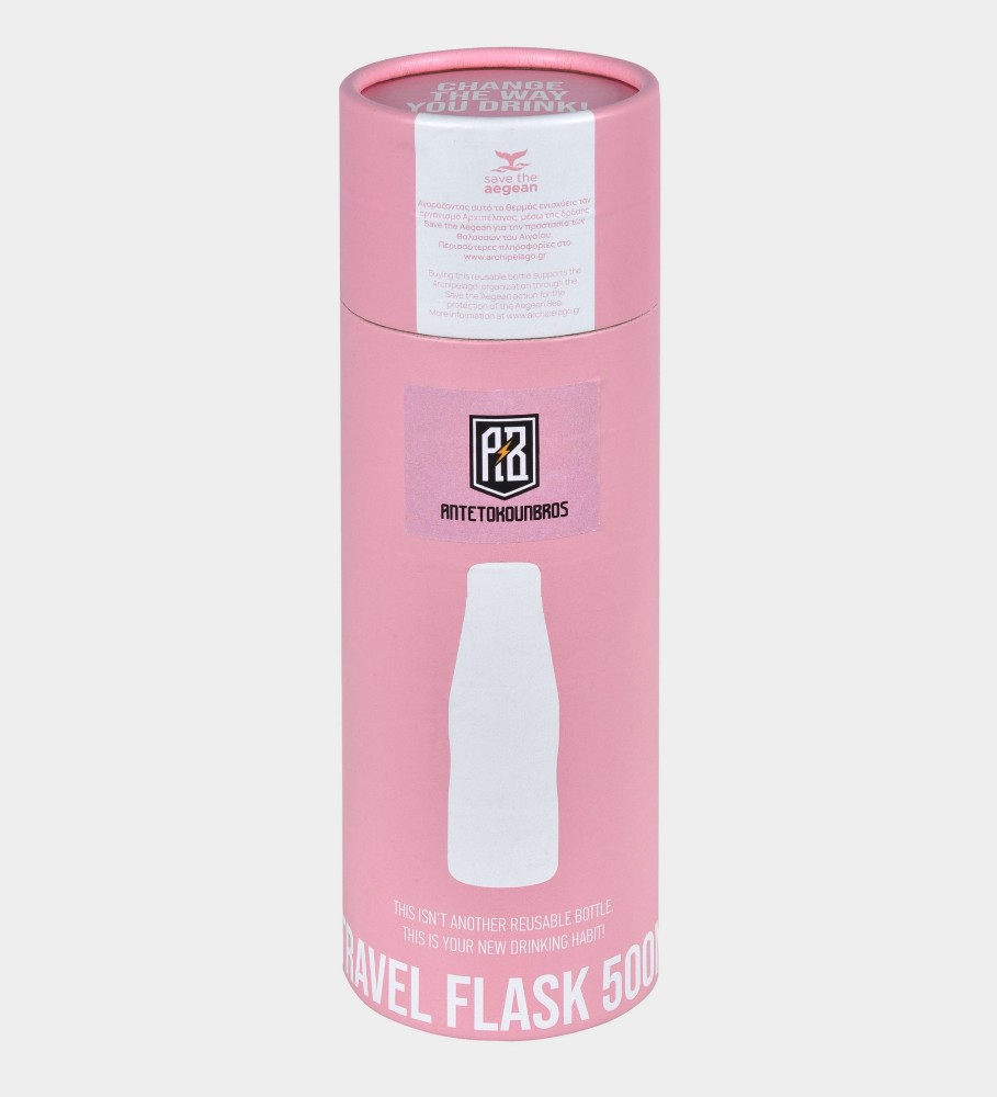 Thermos Bottle 500ml | ANTETOKOUNBROS | Pink Box