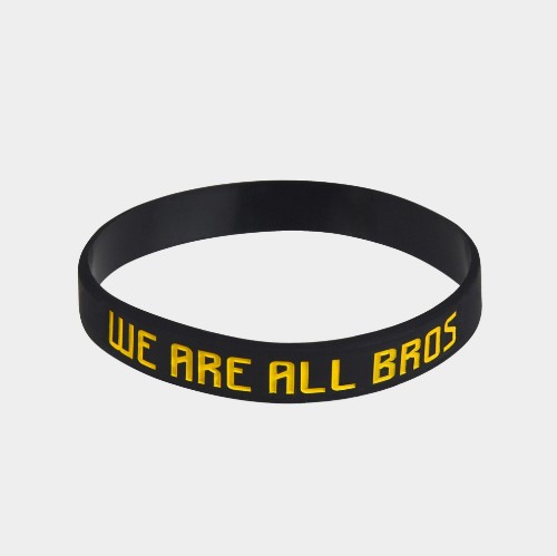 Silicon Bracelet We are all Bros | ANTETOKOUNBROS | Yellow Front thumb