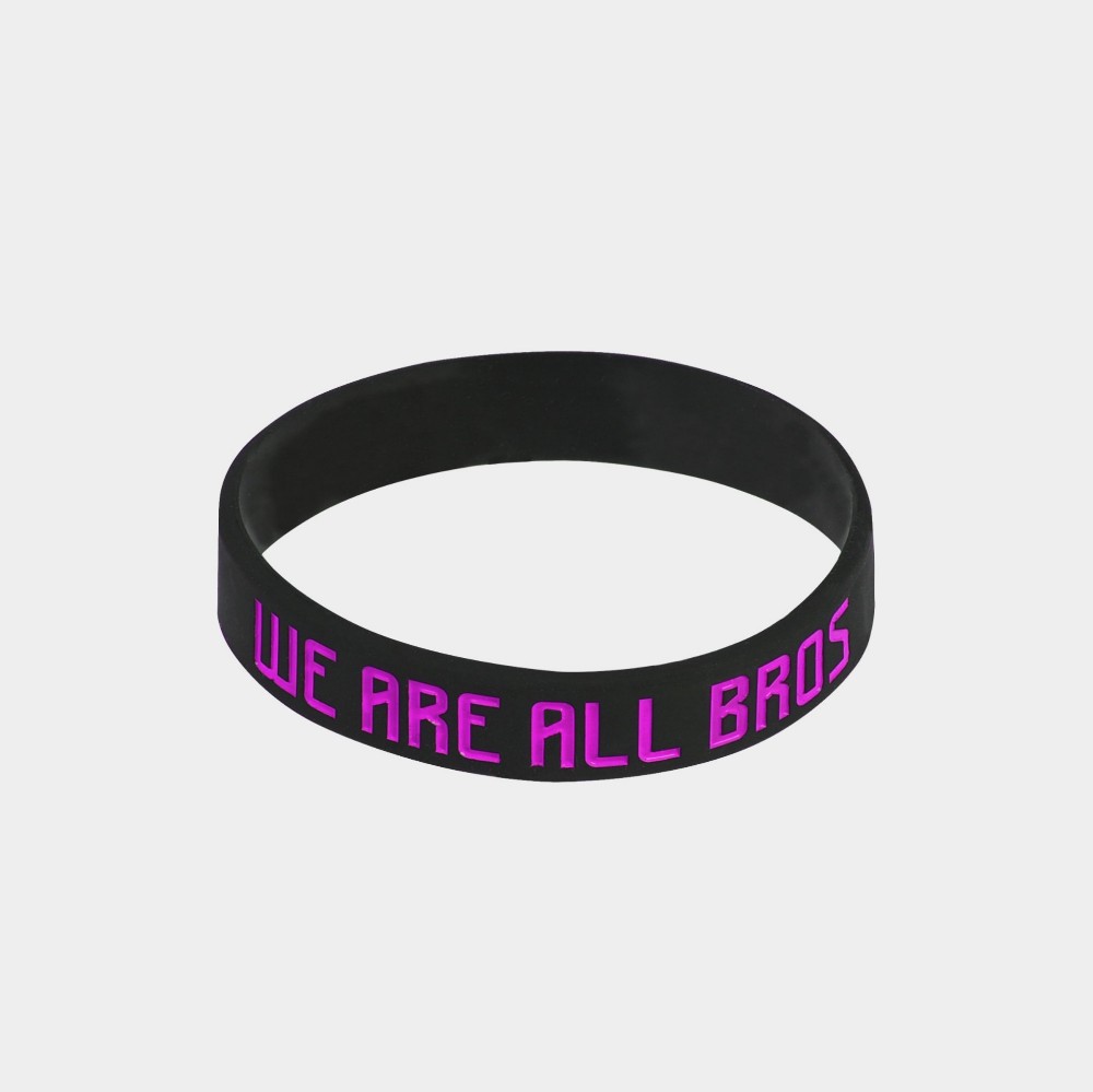 Kid's Silicon Bracelet We are all Bros | ANTETOKOUNBROS | Pink Front