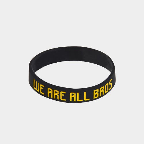 Kid's Silicon Bracelet We are all Bros | ANTETOKOUNBROS | Yellow Front thumb