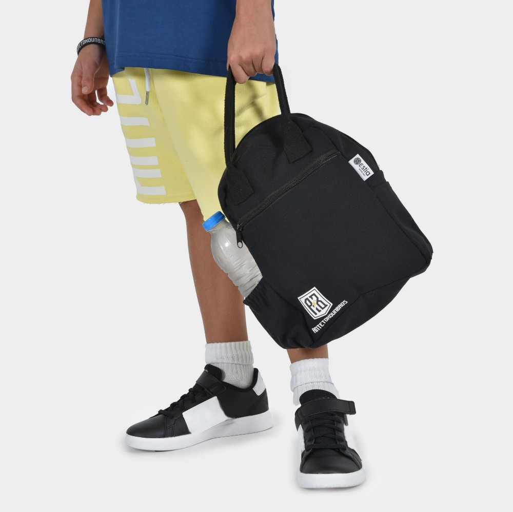 Insulated Lunch Bag 7lt | ANTETOKOUNBROS | Black Front With Model