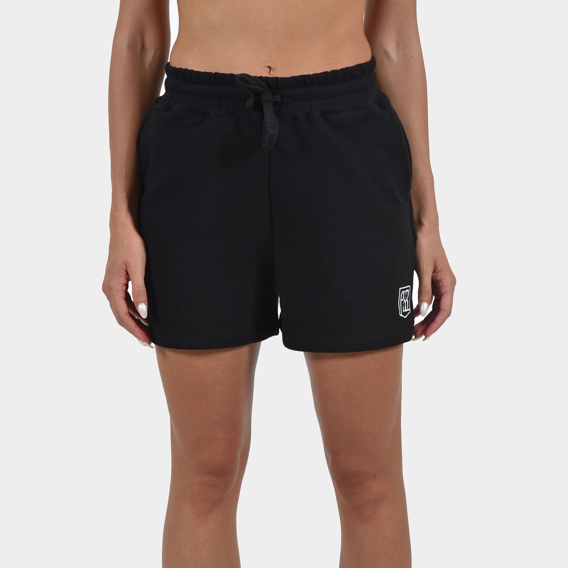 Women's Shorts Baseline | ANTETOKOUNBROS | Black Front Detail