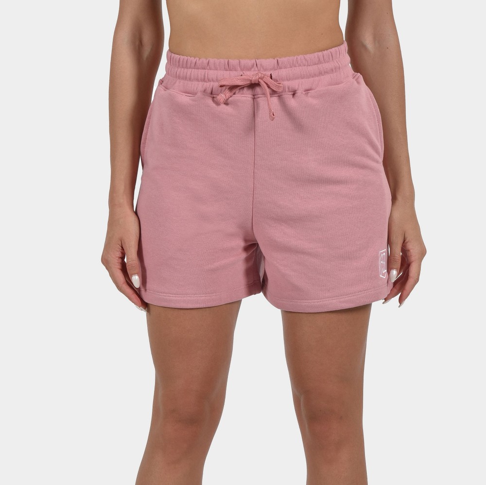Women's Shorts Baseline | ANTETOKOUNBROS | Dusty Pink Front 1