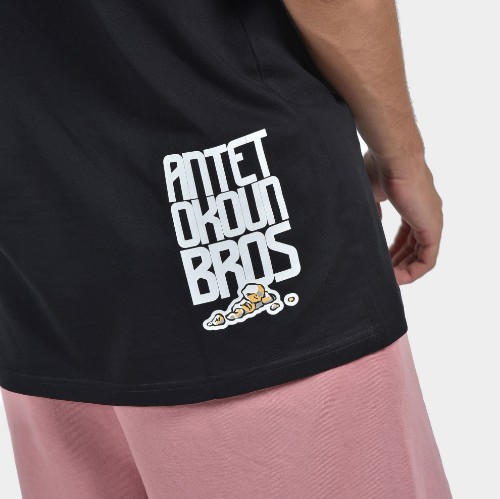 Men's T-shirt Pop Corn |ANTETOKOUNBROS | Black Back Detail thumb