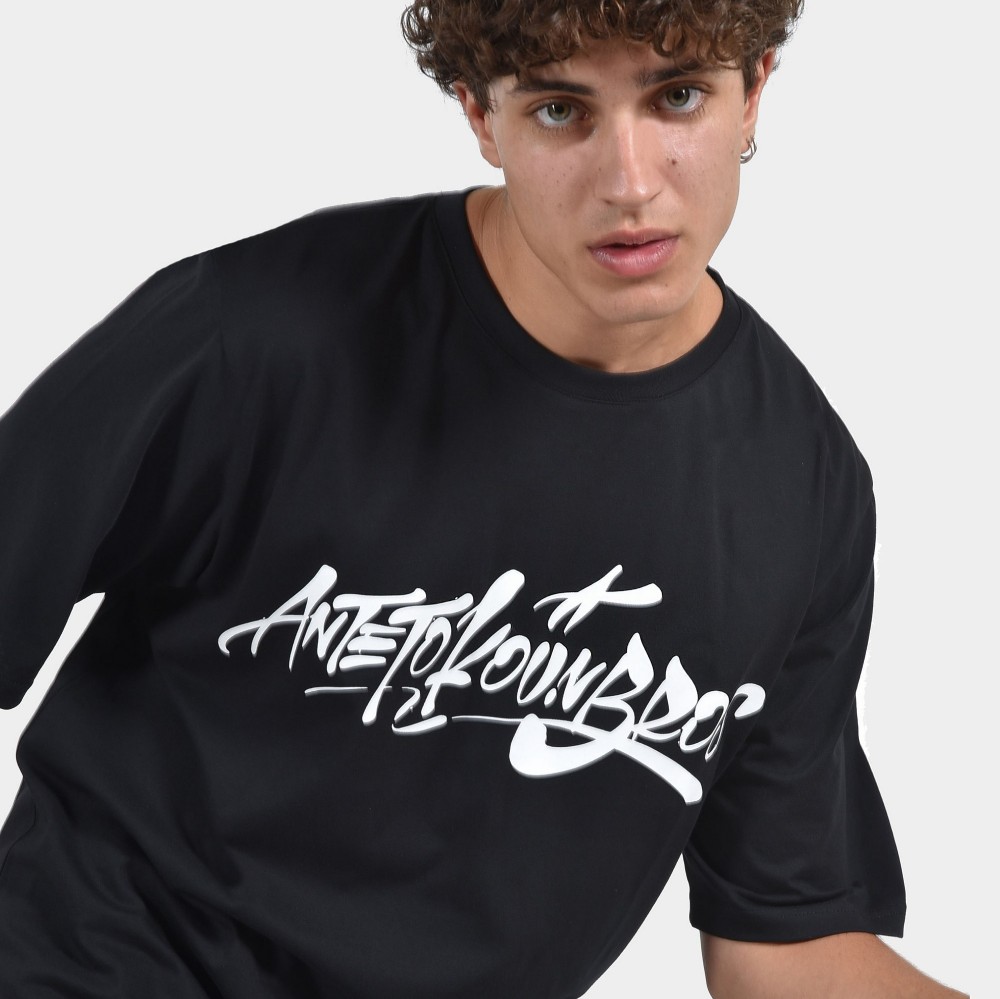 Men's T-shirt ANTETOKOUNBROS Tag | Black Detail