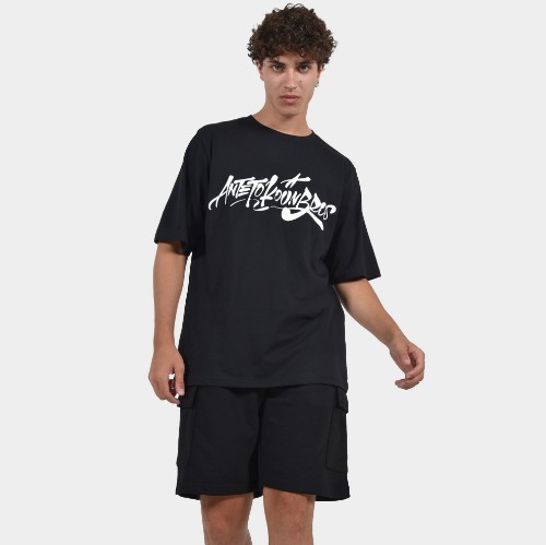 Men's T-shirt ANTETOKOUNBROS Tag | Black Model Front thumb