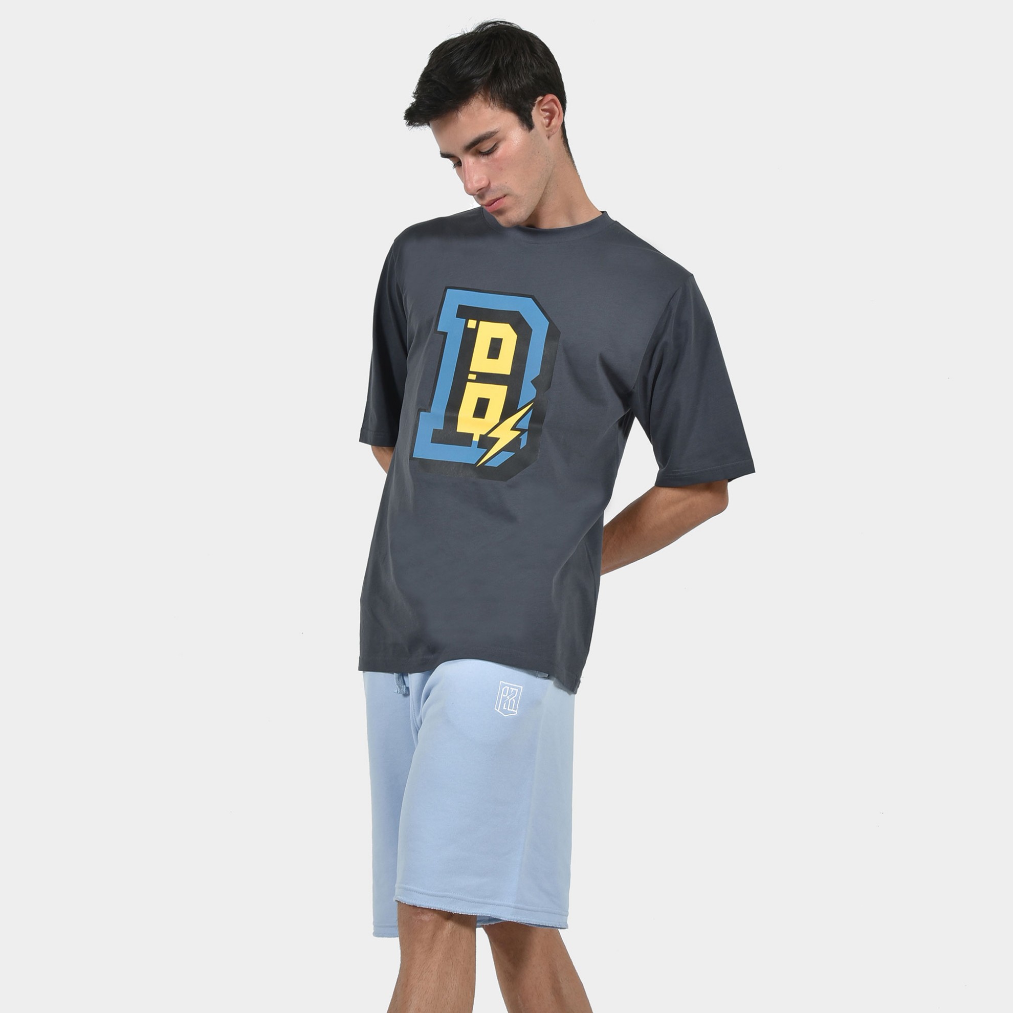 Men's T-shirt Goth | ANTETOKOUNBROS | Taupe Model Front 1