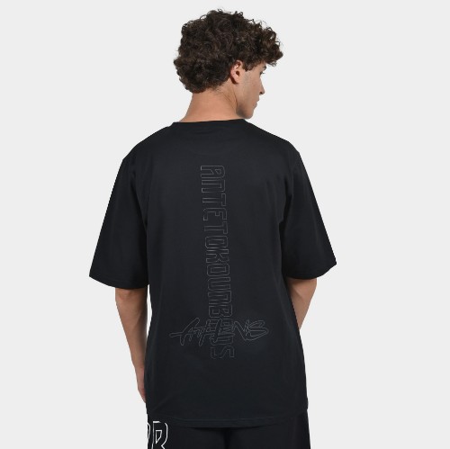 Men's T-shirt Athens Vertical | ANTETOKOUNBROS | Black Back thumb