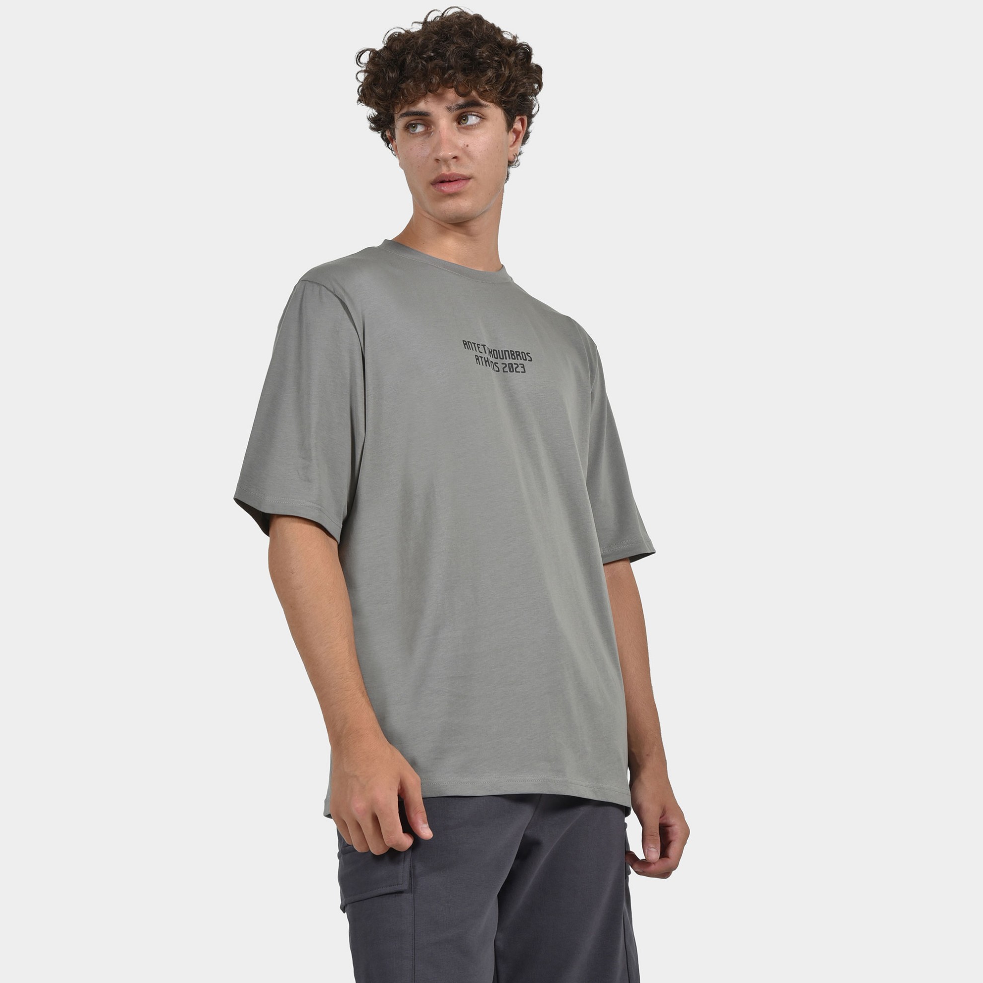 Men's T-shirt Athens 2023 Goth | ANTETOKOUNBROS | Grey Front 1