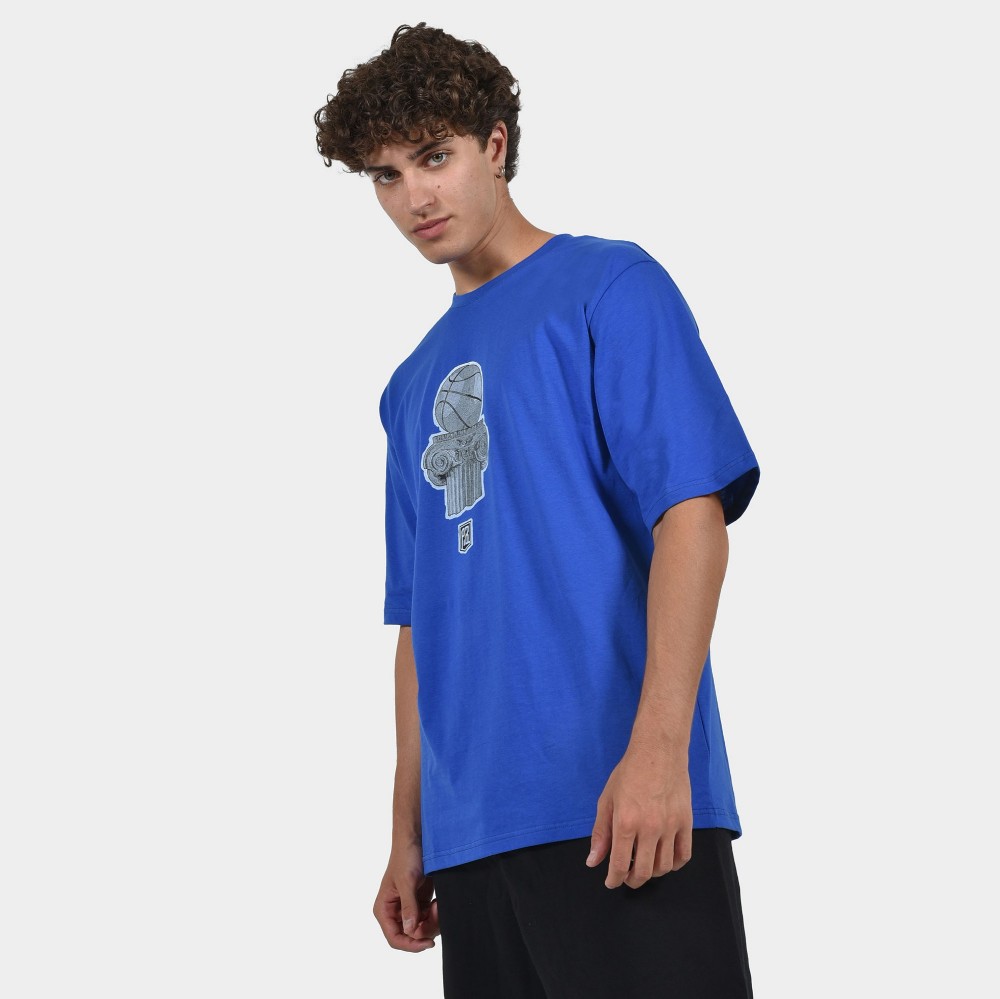 Men's T-shirt Pillar | ANTETOKOUNBROS | Royal Blue Side 