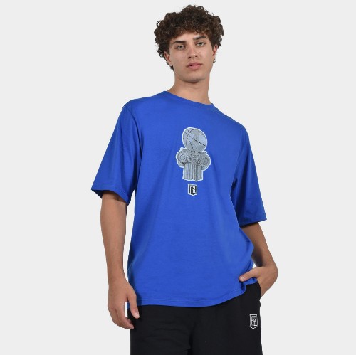 Men's T-shirt Pillar | ANTETOKOUNBROS | Royal  Blue Front thumb