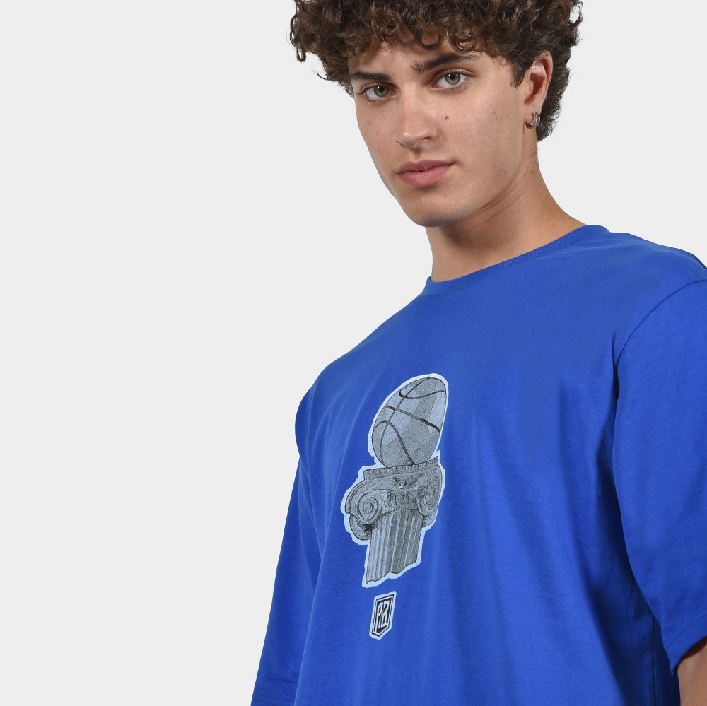 Men's T-shirt Pillar | ANTETOKOUNBROS | Royal Blue Detail
