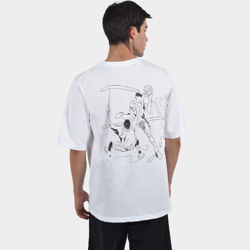 Men's T-shirt Sketch | ANTETOKOUNBROS | White Back 2 thumb