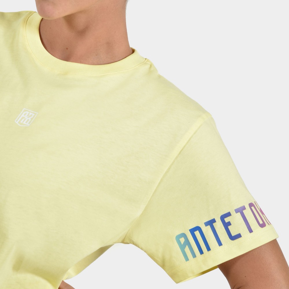 Women's T-shirt Calm Graffiti | ANTETOKOUNBROS | Yellow Detail