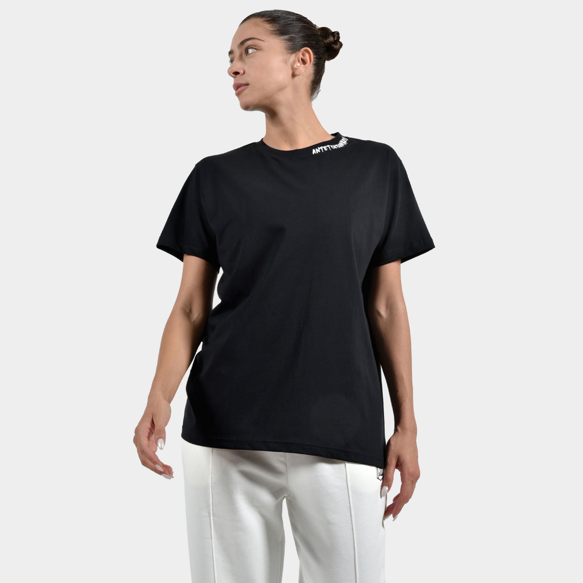 Women's T-shirt Graffiti | ANTETOKOUNBROS | Black Front 1