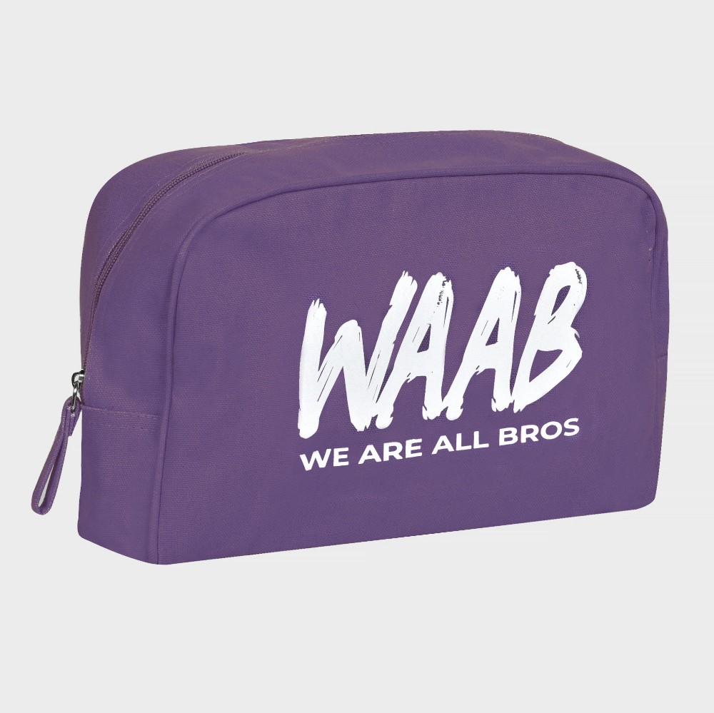 Toiletry Bag We are all Bros Purple