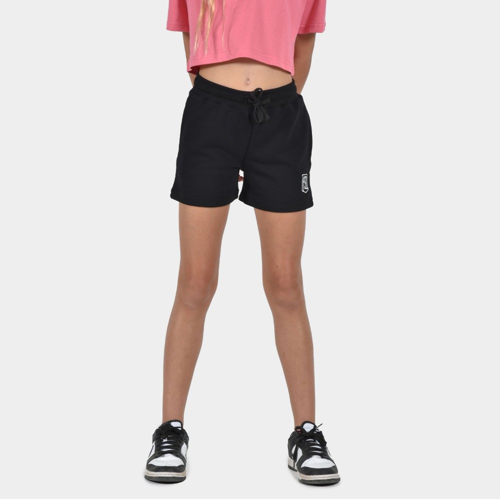 Kids' Shorts Baseline | ANTETOKOUNBROS | Black Front