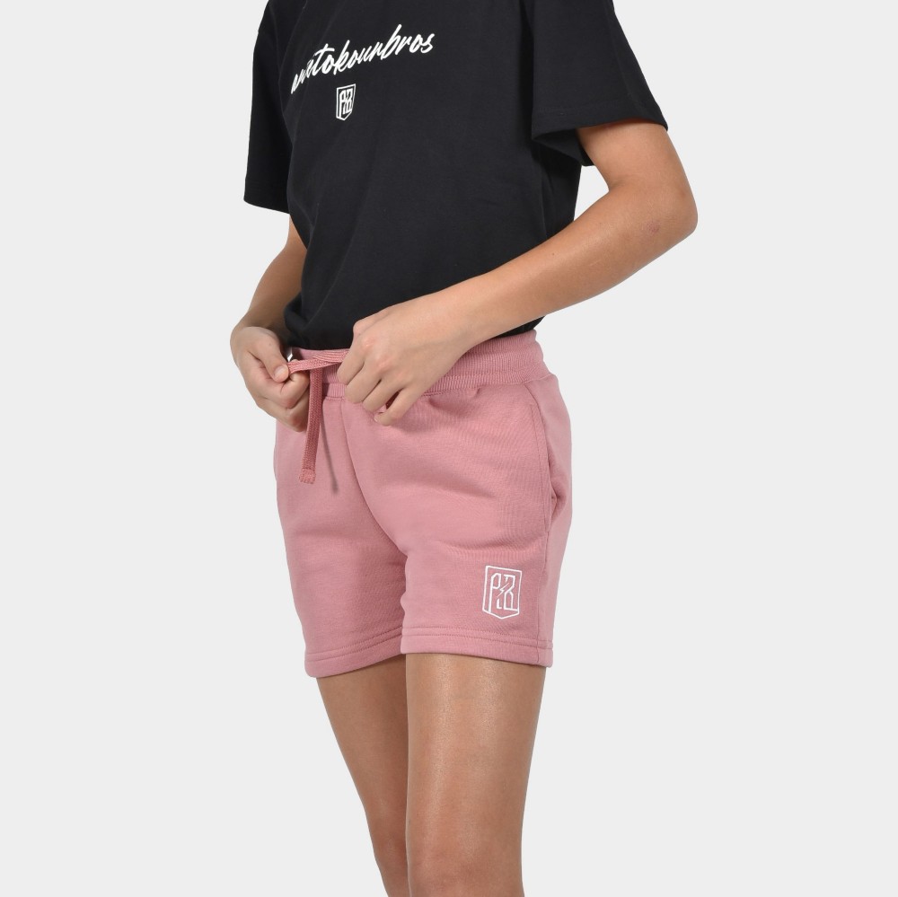 Kids' Shorts Baseline  | ANTETOKOUNBROS | Pink Detail