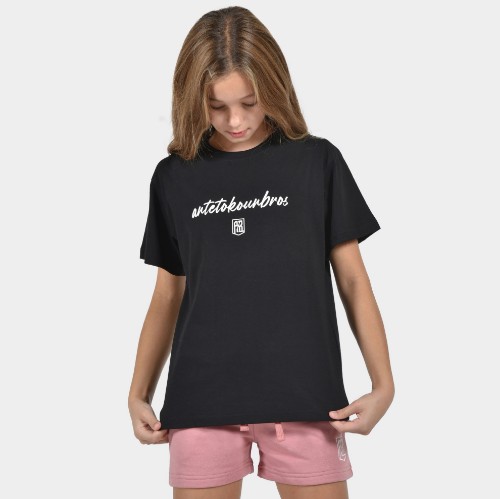 Kids' T-shirt Baseline | ANTETOKOUNBROS | Black Detail thumb
