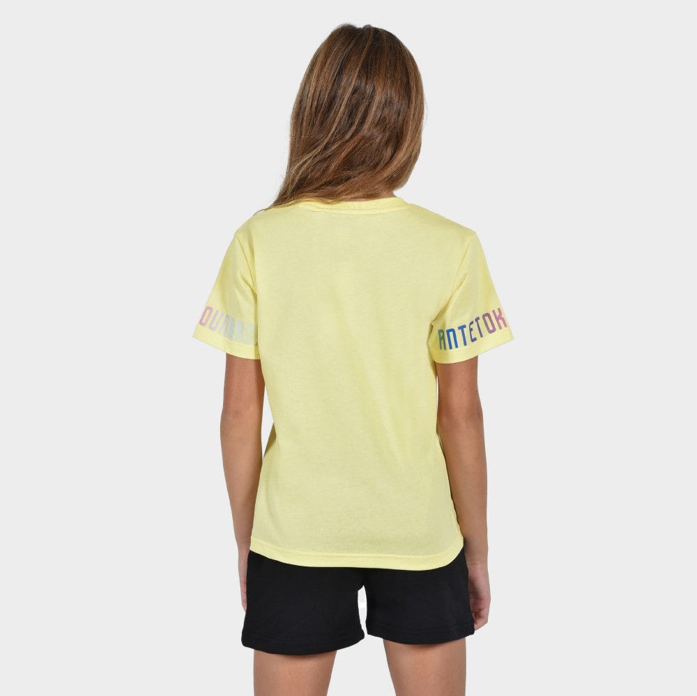 Kids' T-shirt Calm Graffiti | ANTETOKOUNBROS | Yellow Back