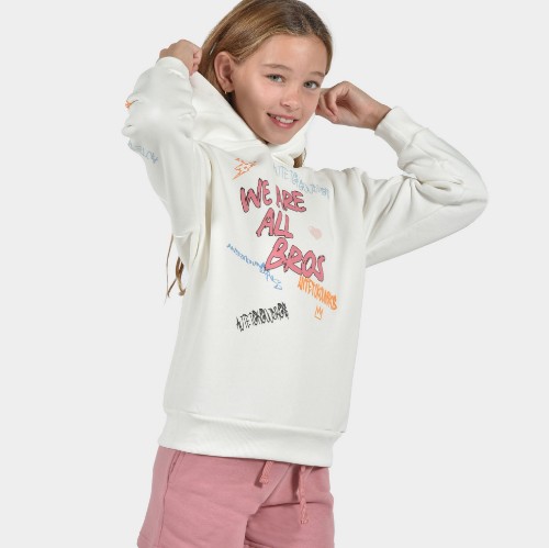 Kids' Sweatshirt Multistamp | ANTETOKOUNBROS | Off White Front Detail