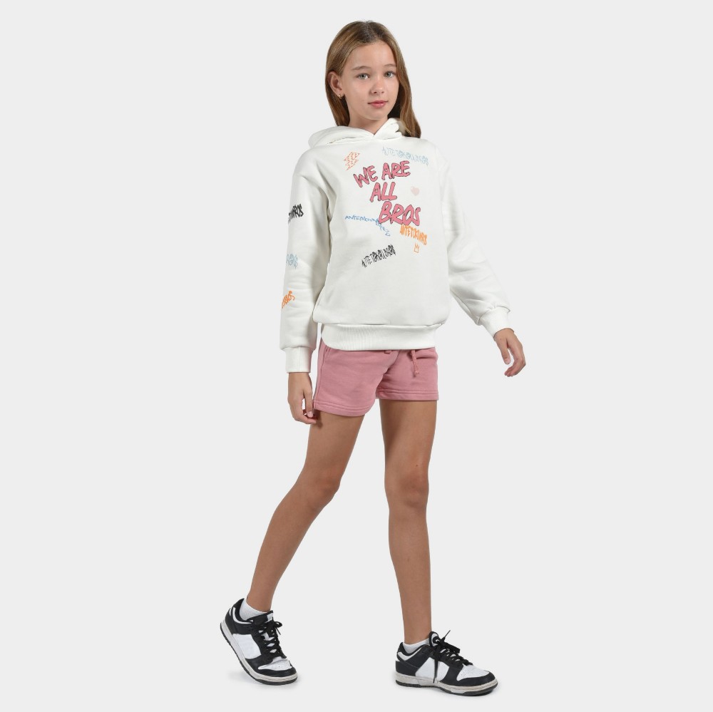 Kids' Sweatshirt Multistamp | ANTETOKOUNBROS | Off White Front Model