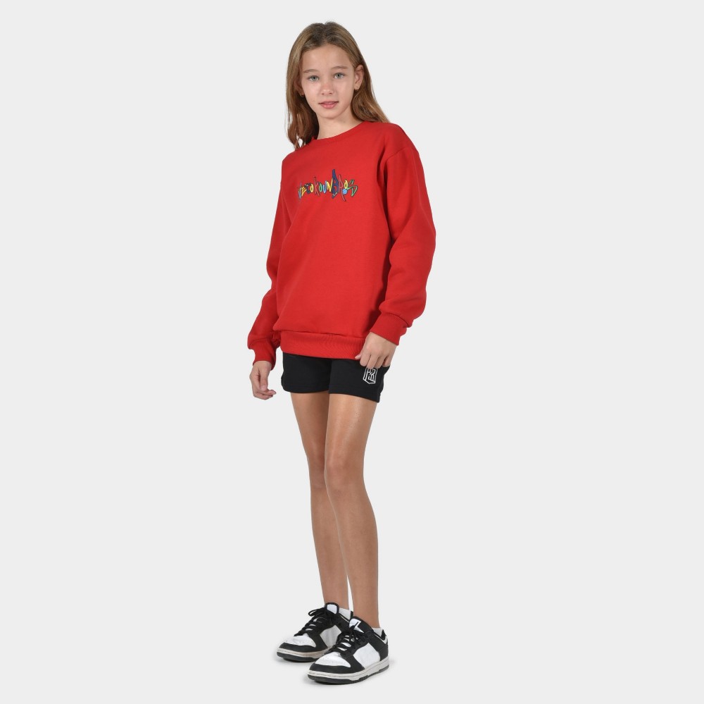 Kids' Sweatshirt Trip | ANTETOKOUNBROS | Red Model Front