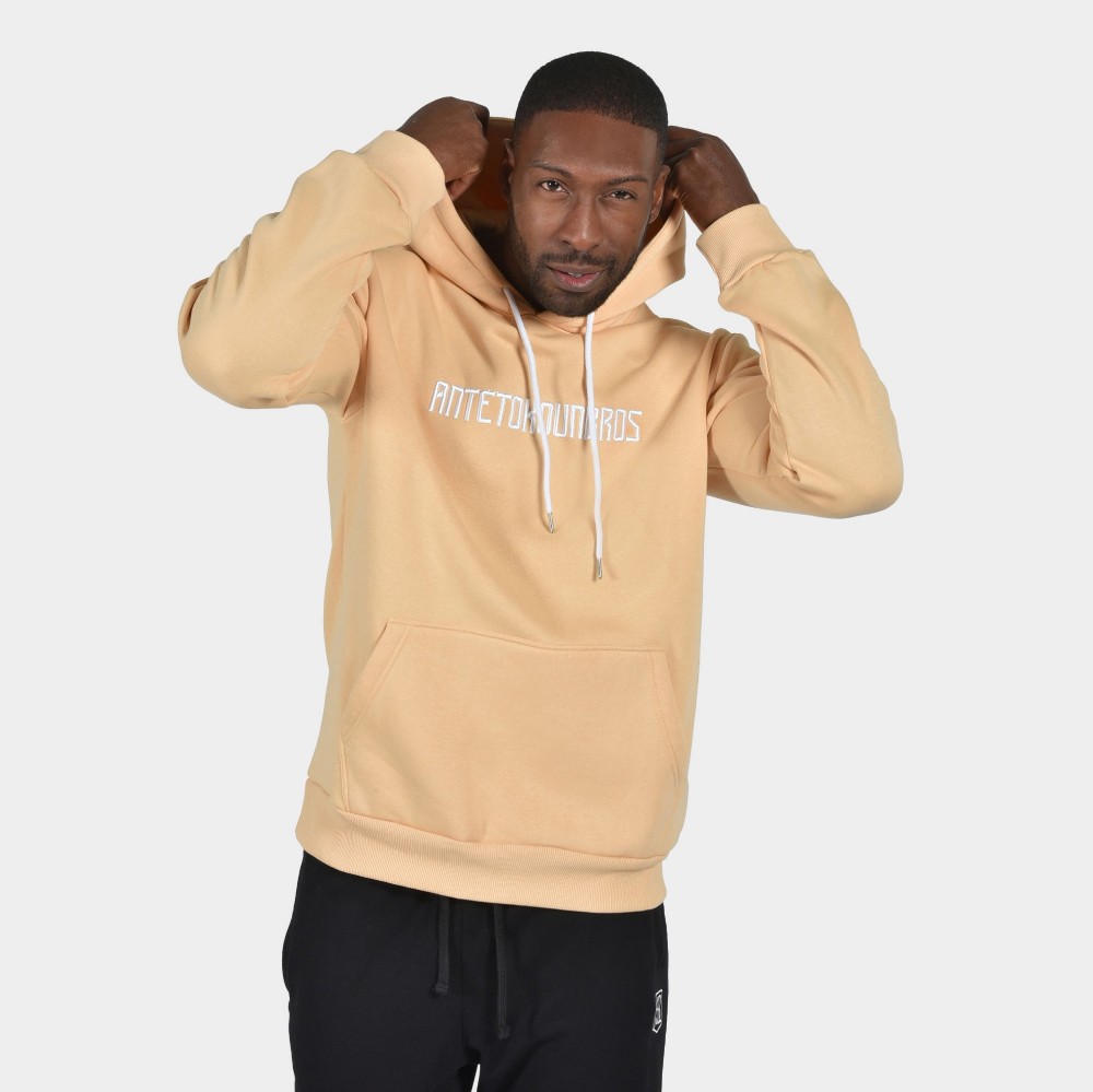 Men's Hoodie Baseline | ANTETOKOUNBROS | Almond Front