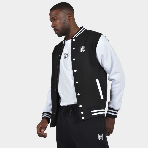 Men's Varsity Jacket | ANTETOKOUNBROS | Black Open