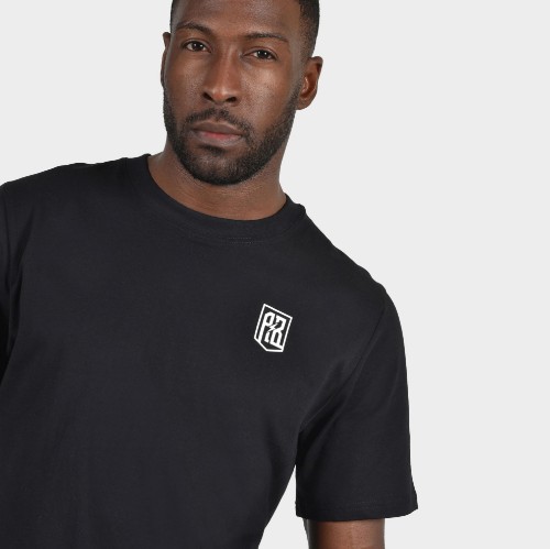 Men's T-shirt Baseline Vertical Logo | ANTETOKOUNBROS | Black Detail thumb
