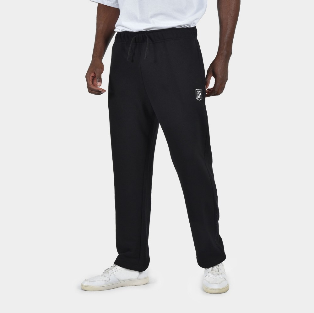 Men's Sweatpants Baseline | ANTETOKOUNBROS | Open Leg Black | Front
