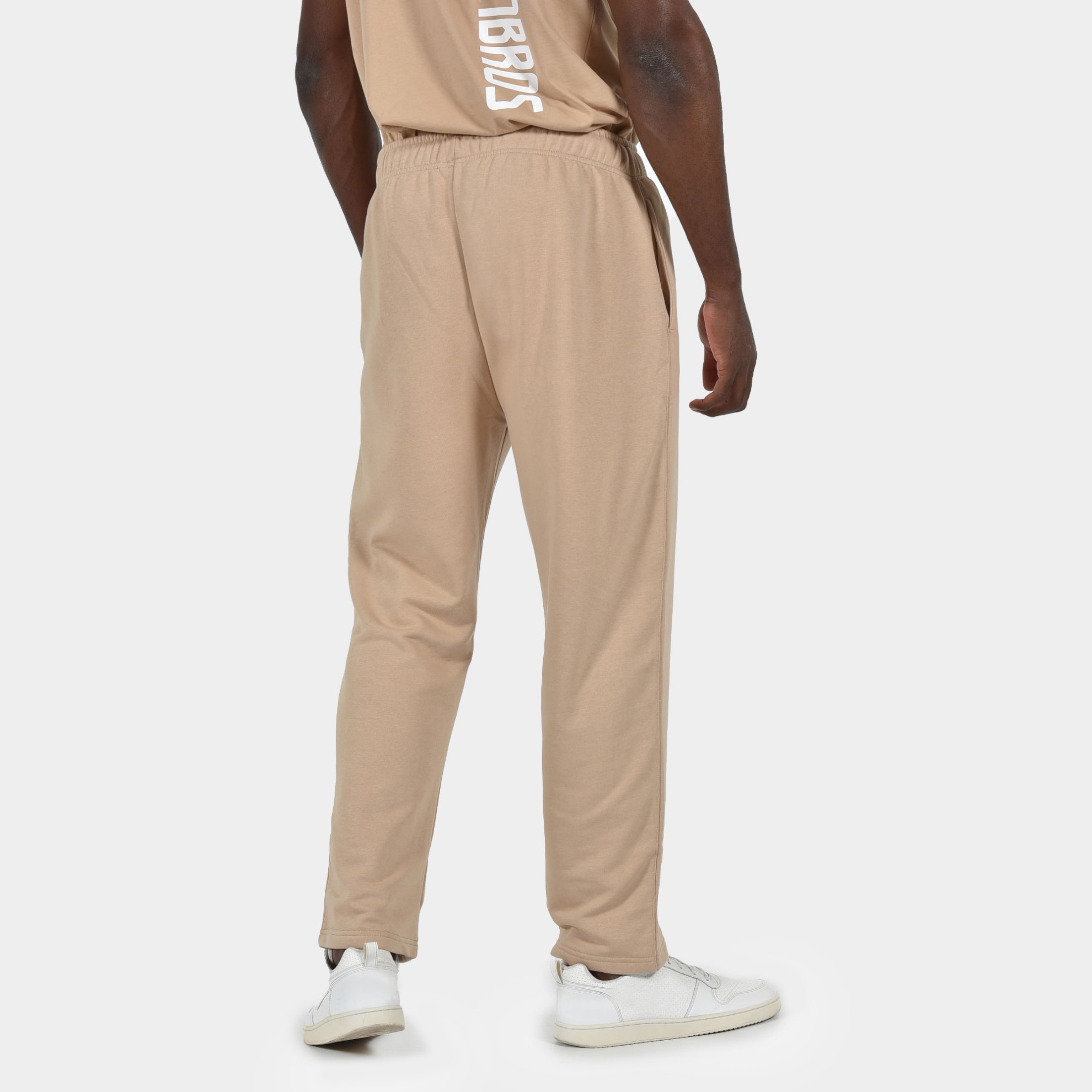 Men's Sweatpants Baseline | ANTETOKOUNBROS | Open Leg Beige | Back