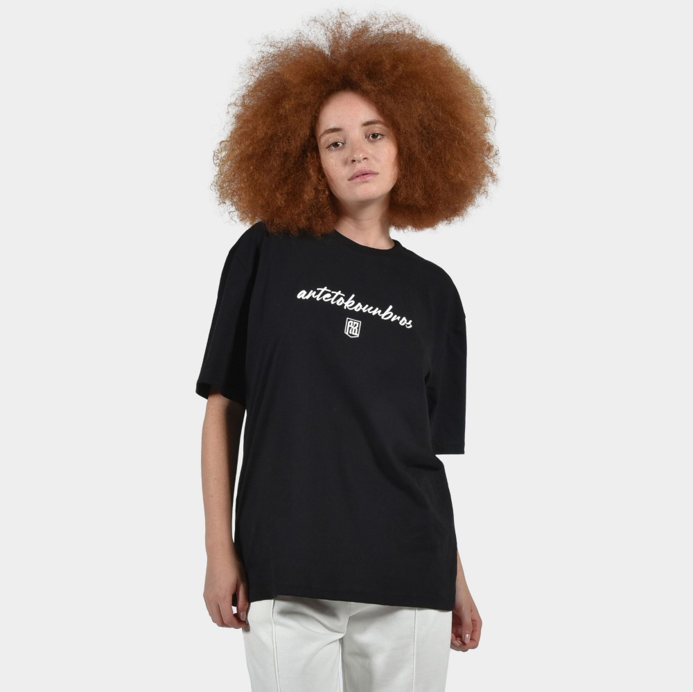Women's T-shirt | ANTETOKOUNBROS Baseline | Black Front