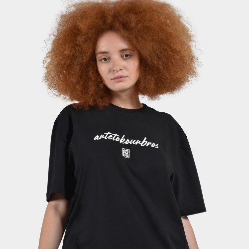Women's T-shirt | ANTETOKOUNBROS Baseline | Black Detail thumb