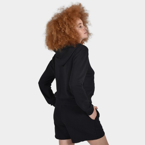 ANTETOKOUNBROS Women's Crop Top Hoodie | Black Back