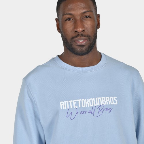Men's Sweatshirt We are all Bros | ANTETOKOUNBROS | Dusty Blue Detail thumb