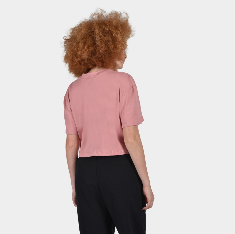 Women's Crop Top T-shirt | ANTETOKOUNBROS Baseline | Dusty Pink Back