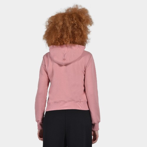 ANTETOKOUNBROS Women's Crop Hoodie | Dusty Pink Back thumb