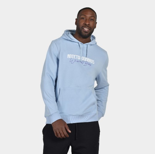 Unisex Hoodie We are all Bros | ANTETOKOUNBROS | Dusty Blue Front thumb