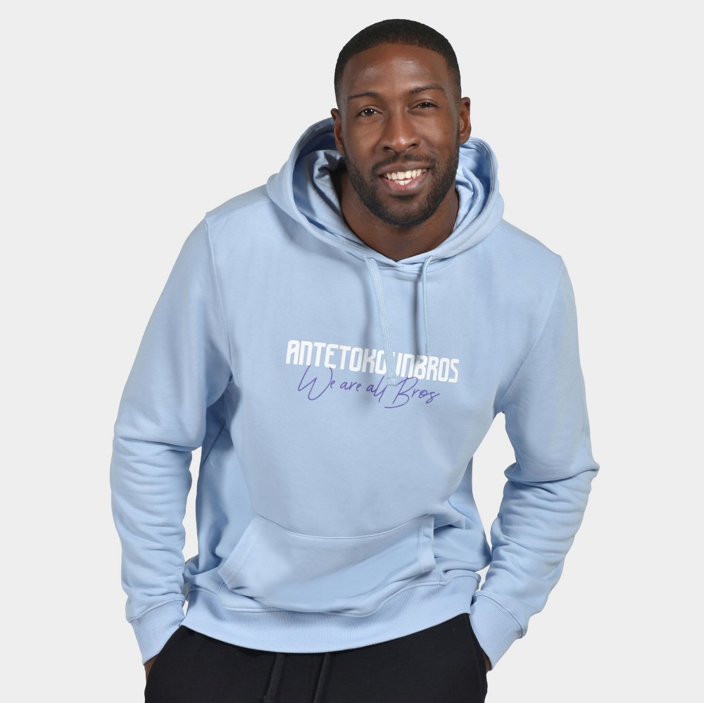 Unisex Hoodie We are all Bros | ANTETOKOUNBROS | Dusty Blue Detail