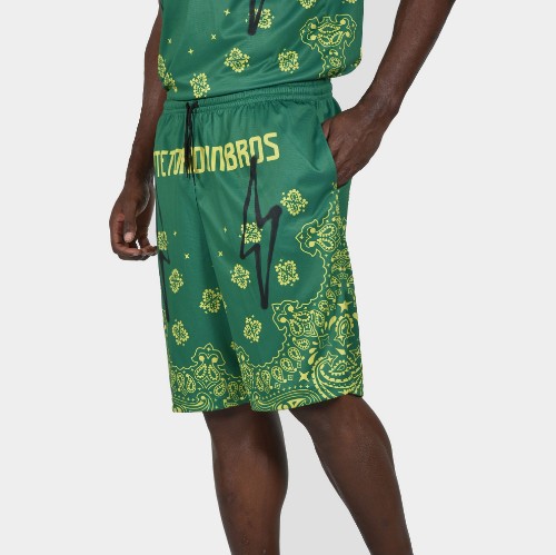 Men's Shorts Limited Edition 2023 Green | ANTETOKOUNBROS | Green Detail thumb