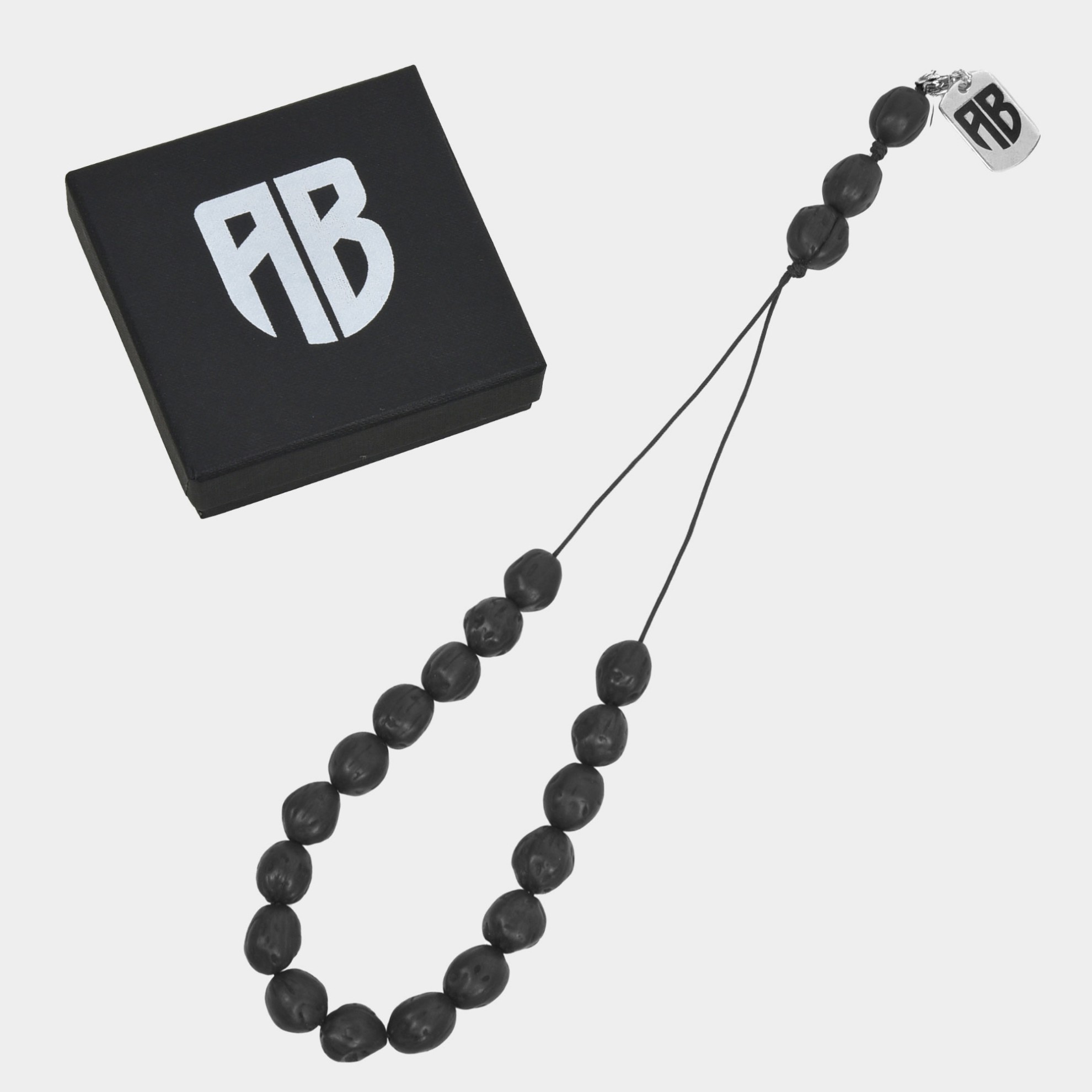 ANTETOKOUNBROS | Charm Komboloi with Black Beads Nutmeg 1