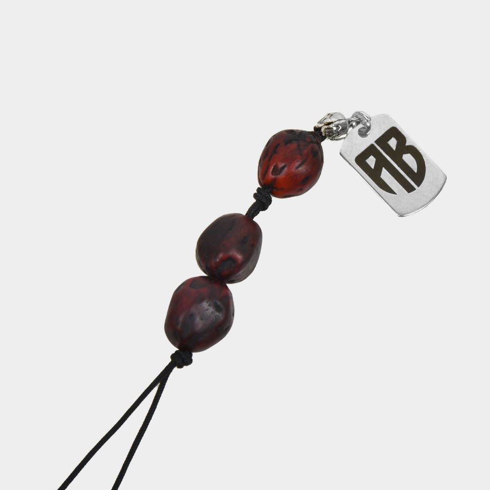 ANTETOKOUNBROS | Charm Komboloi with Brown Beads Nutmeg Detail