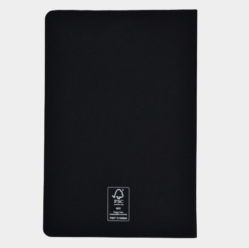 Notebook with hard cover A5 | ANTETOKOUNBROS | Black Back thumb