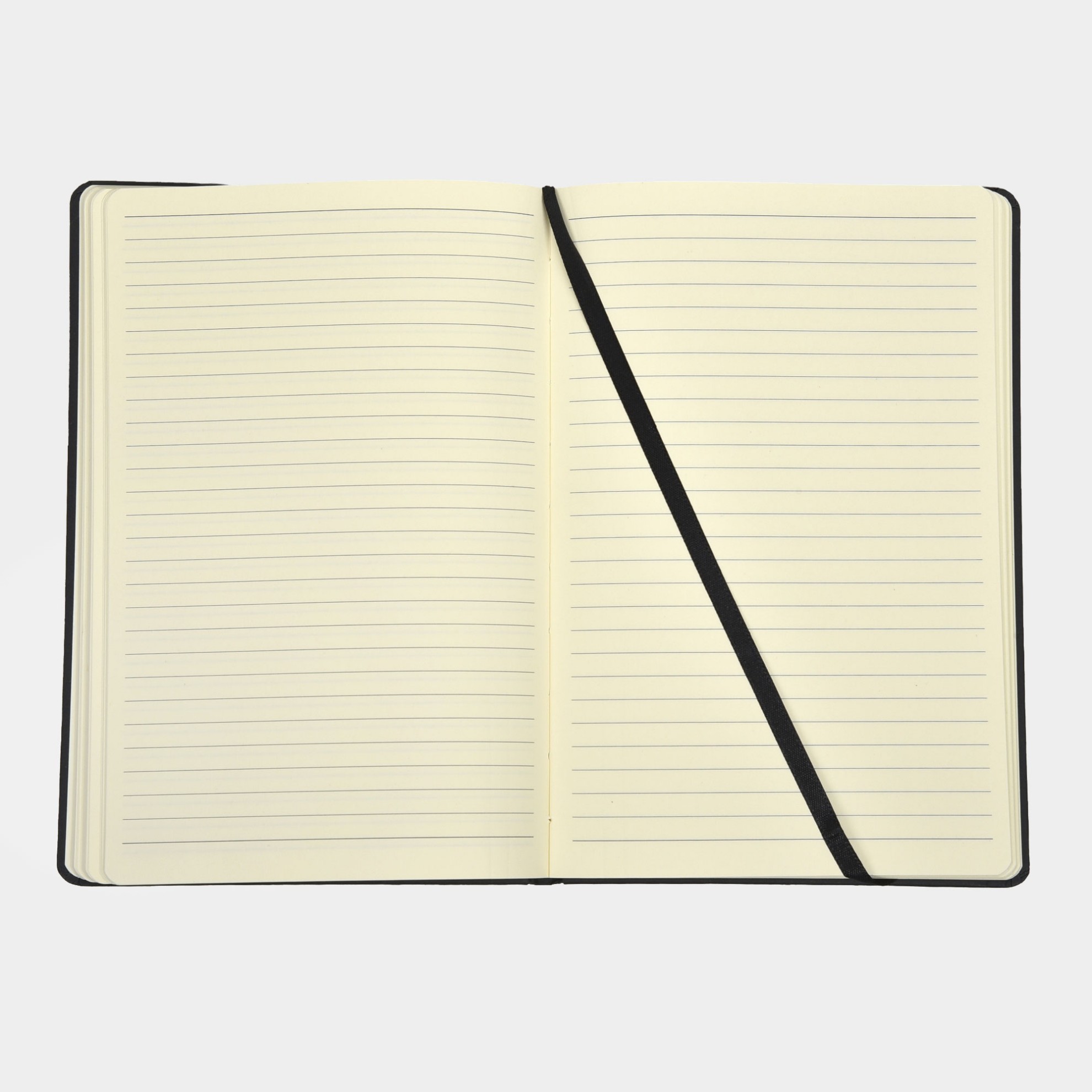 Notebook with hard cover A5 | ANTETOKOUNBROS | Black Opened