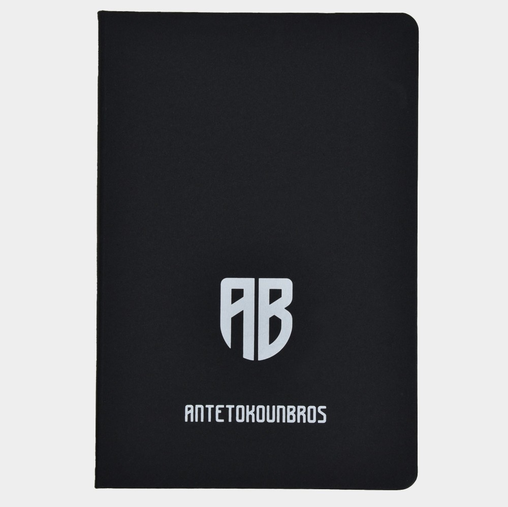 Notebook with hard cover A5 | ANTETOKOUNBROS | Black Front