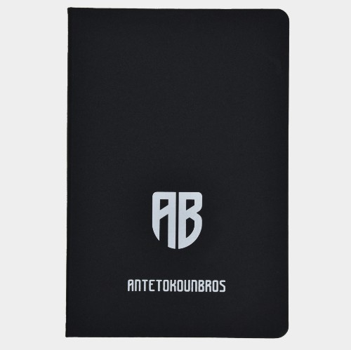 Notebook with hard cover A5 | ANTETOKOUNBROS | Black Front thumb