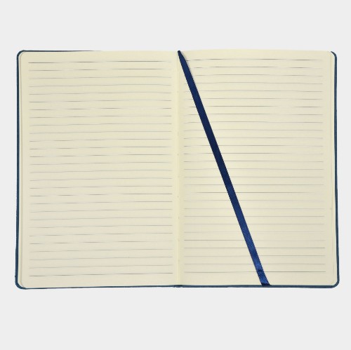 Notebook with hard cover A5 | ANTETOKOUNBROS | Blue Opened thumb