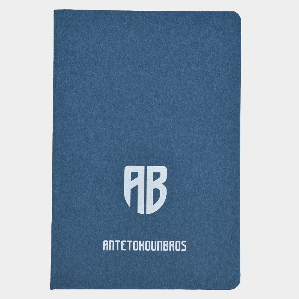 Notebook with hard cover A5 | ANTETOKOUNBROS | Blue Front